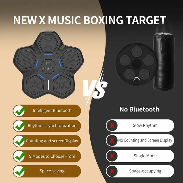 Music Boxing Machine for Kids Age , Music Boxing Machine with Gloves, Wall Mounted Smart Music Boxing Machine for Home, Indoor and Gym