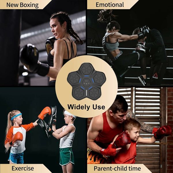 Music Boxing Machine for Kids Age , Music Boxing Machine with Gloves, Wall Mounted Smart Music Boxing Machine for Home, Indoor and Gym