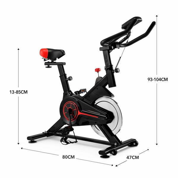 Exercise Bike Stationary Indoor Cycling Bicycle Spin Workout Home Gym Fitness Training Equipment Belt Drive Resistance LCD Monitor iPad Mount