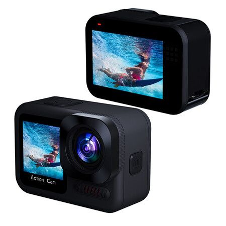 4K 60fps Underwater 20Meters Waterproof Action Camera with Image Stabilization, Timelapse Record, Prerecord, Sports Video Camera with WiFi