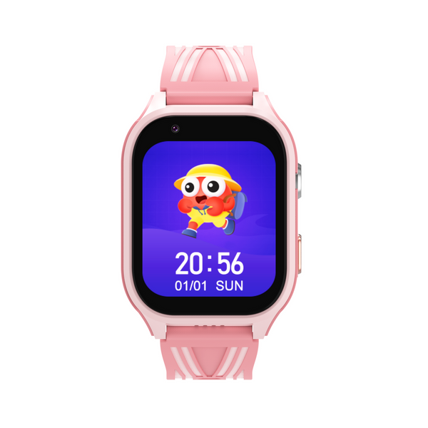 4G Smart Watch Kids Phone Watch Calling SOS Texting WIFI Music Games   Camera Alarm Video Calculator Support GPS  Boys Girls  Pink