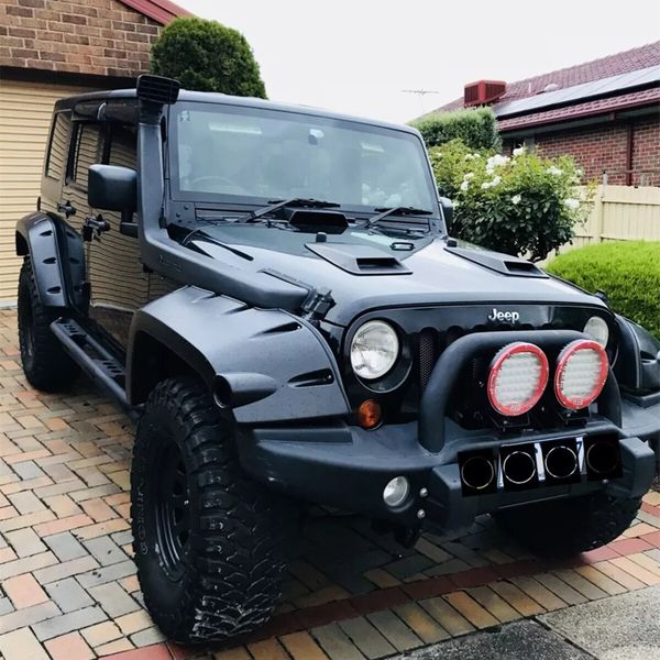 Fender Flares Jungle Style fit Jeep Wrangler JK 2007-18 Wrinkle Finish