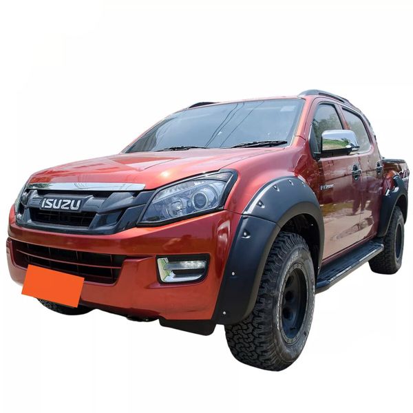 Pocket style Fender Flares Wheel Arch  Fits Isuzu D-MAX DMAX 2011 - 2018 Black Textured