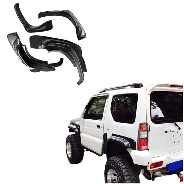 Fender Flares Kit Set For Suzuki Jimny 2007-2018 Wheel Arch Cover Black ABS