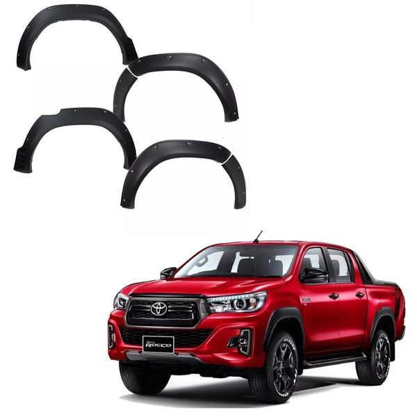 Matt Black Fender Flares Wheel Arch for Toyota Hilux Revo Rocco Dual 2015-2020