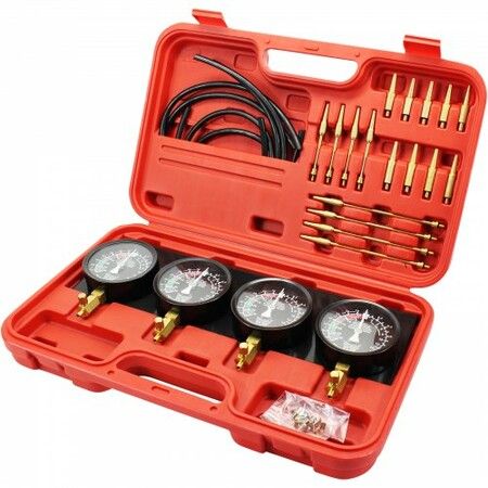 Fuel Vacuum Carburetor Synchronize Tool Kit Fuel Vacuum Carburetor Synchronizer carb sync Gauge Set with Rubber Hose