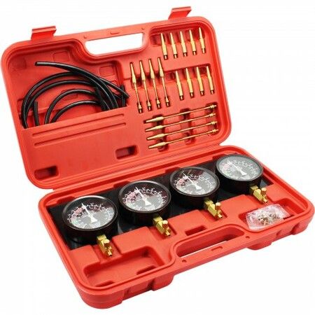 Fuel Vacuum Carburetor Synchronize Tool Kit Fuel Vacuum Carburetor Synchronizer carb sync Gauge Set with Rubber Hose