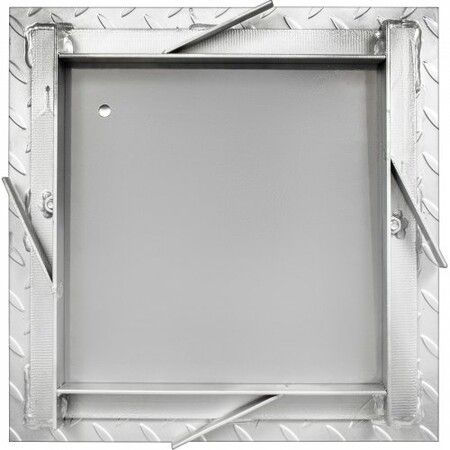 Recessed Manhole Cover 11.8\"x11.8\" Clear Opening Galvanized Steel Drain Cover Overall Size 14.5\"x14.5\" Sealed Square Manhole Cover and Frame Steel