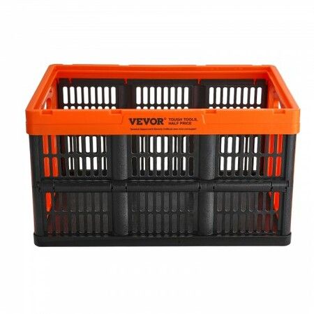 Plastic Collapsible Storage Basket 45L 3 Packs Folding Stackable Storage Containers/Bins with Handles Large Heavy Duty Containers for Clothes Toys Books