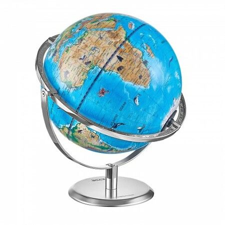 Educational Globe for Kids 254 mm Interactive AR World Globe with AR Golden Globe APP LED Night Lighting 720° Rotation STEM Toy Gifts