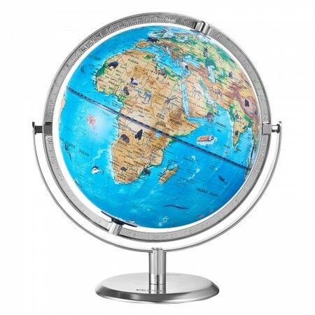 Educational Globe for Kids 254 mm Interactive AR World Globe with AR Golden Globe APP LED Night Lighting 720° Rotation STEM Toy Gifts