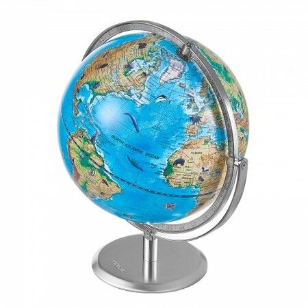 Educational Globe for Kids 254 mm Interactive AR World Globe with AR Golden Globe APP LED Night Lighting 720° Rotation STEM Toy Gifts