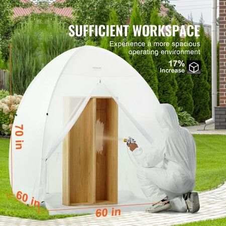 Spray Paint Shelter Portable Spray Paint Tent Booth 5 x 5 x 5.8ft in Pop Up