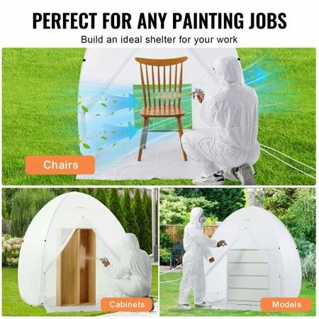 Spray Paint Shelter Portable Spray Paint Tent Booth 5 x 5 x 5.8ft in Pop Up