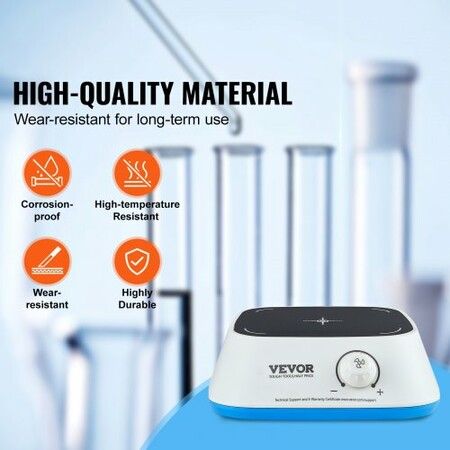 Magnetic Stirrer 0-2000 RPM Stir Plate with Adjustable Speed Knob 3000mL Plate Stirrer Kit Stir Bar Included