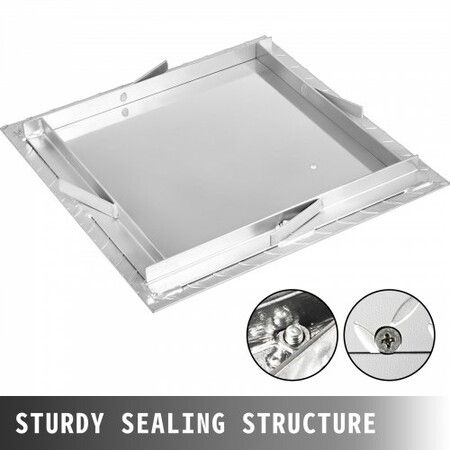 Recessed Manhole Cover 60 x 60 cm Clear Opening Galvanized Steel Drain Cover Overall Size 67 x 67 cm Sealed Square Manhole Cover and Frame Steel Man Hole