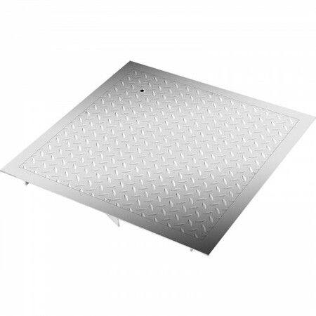 Recessed Manhole Cover 60 x 60 cm Clear Opening Galvanized Steel Drain Cover Overall Size 67 x 67 cm Sealed Square Manhole Cover and Frame Steel Man Hole