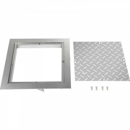 Recessed Manhole Cover 60 x 60 cm Clear Opening Galvanized Steel Drain Cover Overall Size 67 x 67 cm Sealed Square Manhole Cover and Frame Steel Man Hole