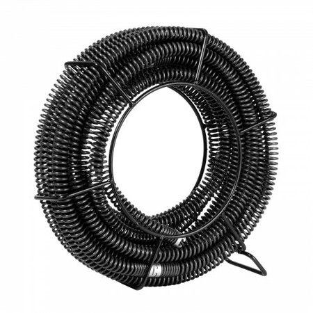 Drain Cleaning Cable 45 FT x 7/8 Inch Professional Sectional Drain Cleaner Cable with 6 Cutters for 0.8" to 5.9" Pipes Hollow Core Sewer Drain Auger Cable