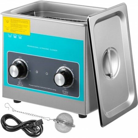 Knob Ultrasonic Cleaner 3L 40kHz Ultrasonic Cleaning Machine Knob Control Sonic Cleaner 304 Stainless Steel Ultrasonic Cleaner Machine with Heater & Timer