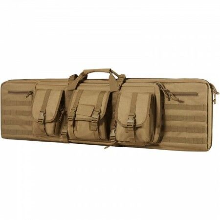 Rifle Bag 42 inch Tactical Double Long Gun Bag for 2 Rifles & 2 Pistols