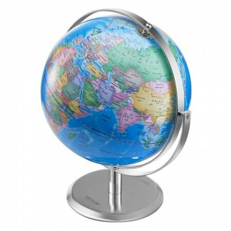 Talking World Globe 228.6 mm Interactive Globe for Kids Early Learning Teaching Educational Globe with Smart Talking Pen LED Night Light USB Interface