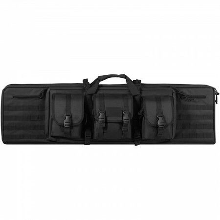 Rifle Bag 42 inch Tactical Double Long Gun Bag for 2 Rifles & 2 Pistols