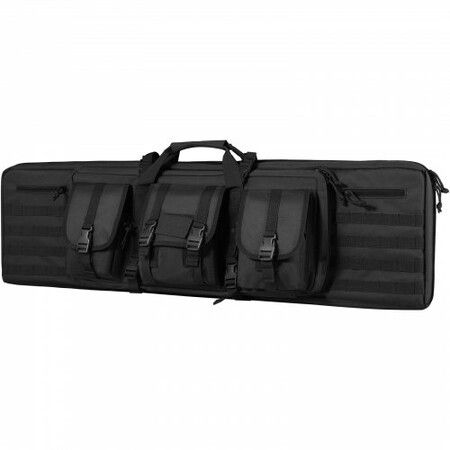 Rifle Bag 42 inch Tactical Double Long Gun Bag for 2 Rifles & 2 Pistols