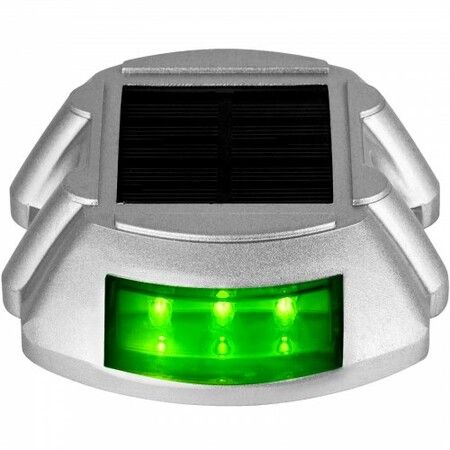 8-Pack Solar Driveway Light LED Road Markers Green for Garden Pathway