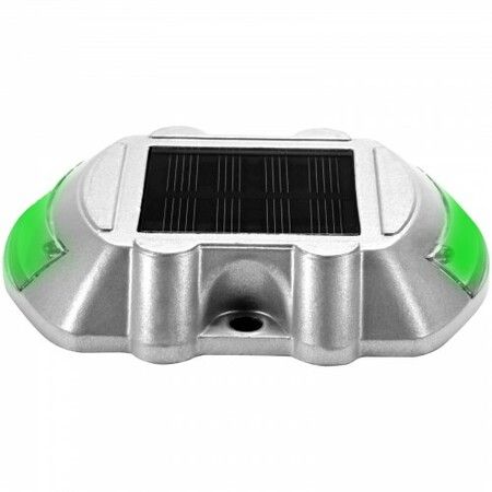 8-Pack Solar Driveway Light LED Road Markers Green for Garden Pathway