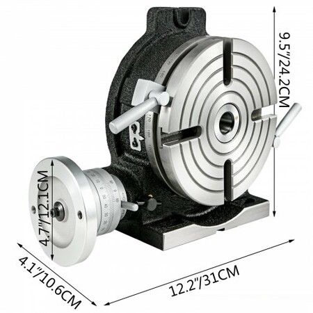 Rotary Table 8" 200mm tilting MT-3 4 Slot Excellent High Quality Precision