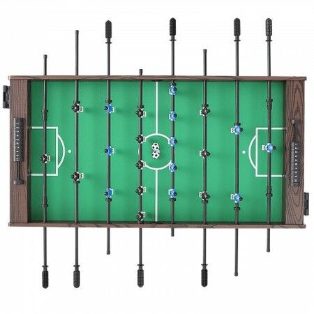 Foosball Table 48 inch Standard Size Foosball Table Indoor Full Size Foosball Table for Home Family and Game Room Soccer with Foosball Table Set Includes 2 Balls and 2 Cup Holders