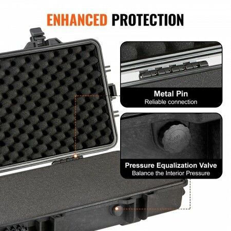 Rifle Case Rifle Hard Case with 3 Layers Fully-protective Foams 50 inch lockable Hard Gun Case with Wheels IP67 Waterproof & Crushproof for Two Rifles or Shotguns Airsoft Gun