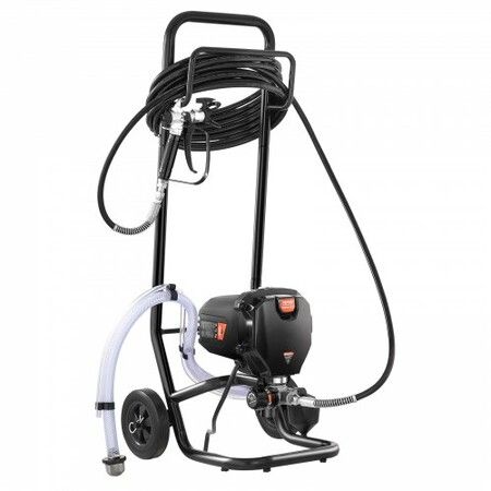 Stand Airless Paint Sprayer 750W 3000PSI High Efficiency Electric Airless Sprayer With Cart Fine And Even Painting Effect Paint Sprayers for Home Interior and Exterior Furniture and Fences