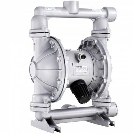 Air Operated Double Diaphragm Pump 44GPM Max 115PSI Air Waste Oil Pneumatic Transfer Pump with 2 Extra Diaphragms 3.8cm Inlet & Outlet Aluminum Alloy Diaphragm Pump for Diesel Grease Oil