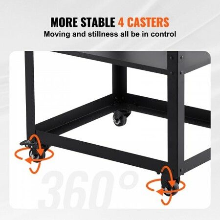 Planer Stand 100 lbs / 45 kg heavy loads Three-Gear Height Adjustable Thickness Planer Tablewith 4 Stable Casters & Storage Space for most planers saws bench-top machines power tools