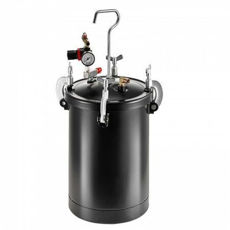 Spray Paint Pressure Pot Tank 15L/3.75gal Spray Gun Hoses Pressure Gauge