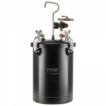 Spray Paint Pressure Pot Tank 15L/3.75gal Spray Gun Hoses Pressure Gauge