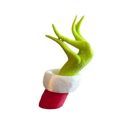 Grinch Christmas Hand 3D Atmospheric Decorative Pendant, Christmas Elf Body Decorations