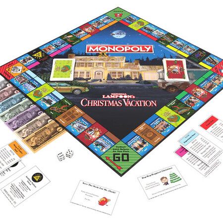 Monopoly National Lampoons Christmas Vacation, Funny Christmas Monopolys Board Game, 2-6 Players