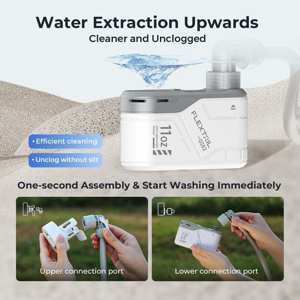 Ultralight Rechargeable Outdoor Shower Pump,Portable Camping Showerhead Handheld,Travel Shower with USB-C Water Pump for Hiking,Beach Vacations