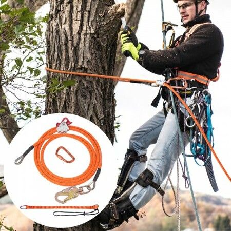 16mm Steel Core Flipline 12ft(3.6m) Arborist Flipline for Fall Protection