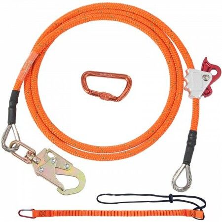 16mm Steel Core Flipline 10ft(3m) Arborist Flipline for Fall Protection