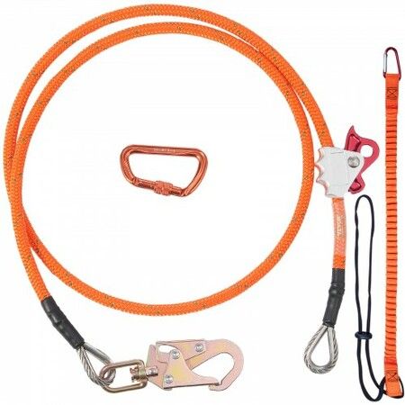 16mm Steel Core Flipline 8ft(2.4m) Arborist Flipline for Fall Protection