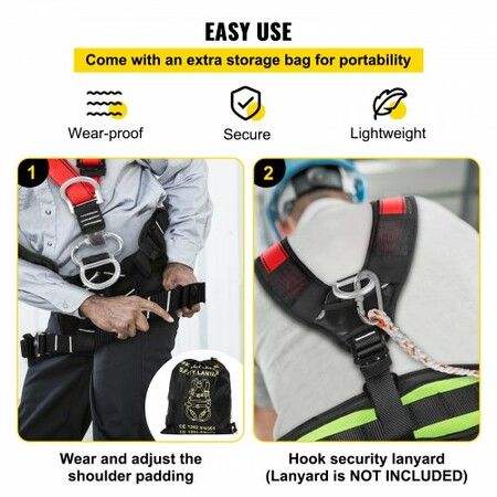 Safety Climbing Harness Rock Climbing Gear Rappelling Floor Escape Tower Climber