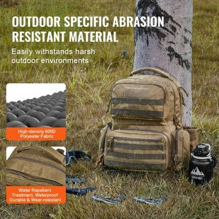 Tactical Range Backpack for 6 Pistols Gun Backpack Brown