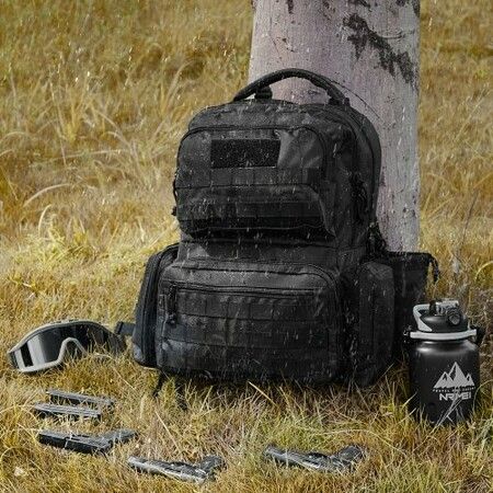 Tactical Range Backpack for 6 Pistols Gun Backpack Black