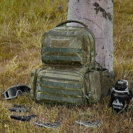 Tactical Range Backpack for 6 Pistols Gun Backpack Green