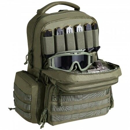 Tactical Range Backpack for 6 Pistols Gun Backpack Green