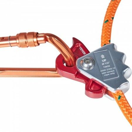 Steel Core flipline 1/2" x 8' Arborist Flipline Flip Line for Tree Climbing with Alloy Steel Snap Hook Aluminum Alloy Carabiner and Extra Tool Lanyard